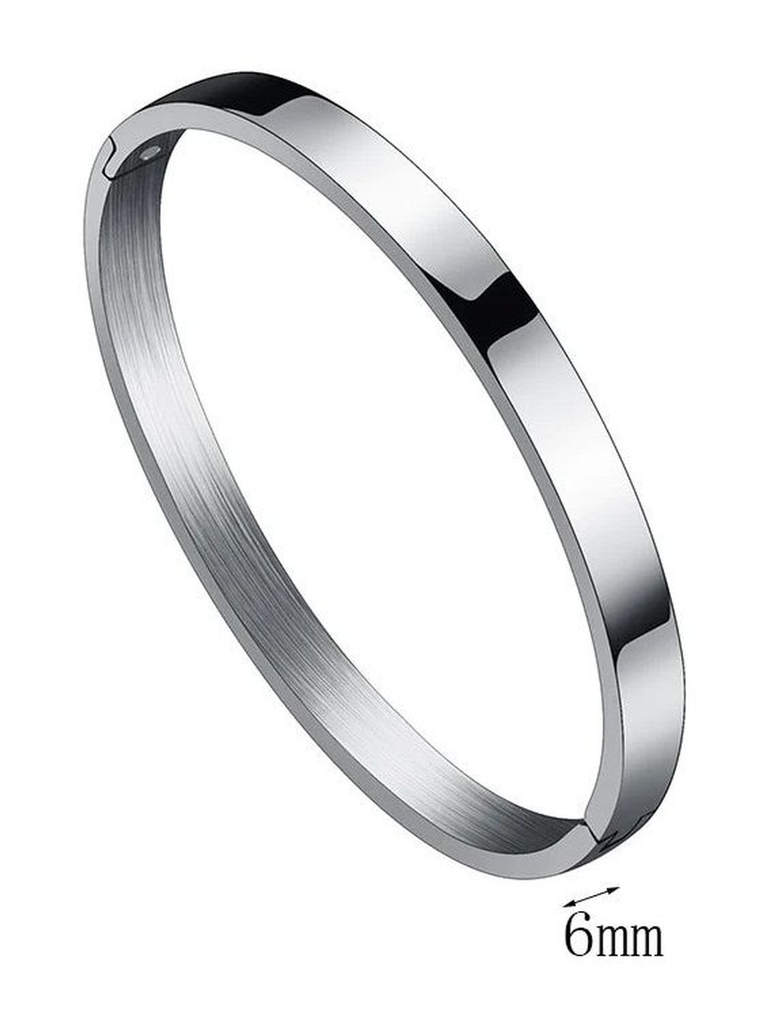 UWISH Men Silver Stainless steel Kada Bracelet