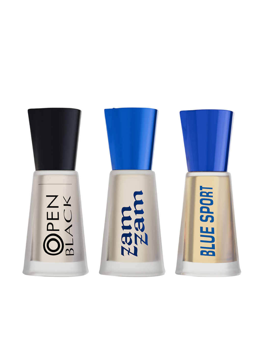 Al-Nuaim Set of 3 Alcohol Free Roll On Attar 6ml Each - Blue Sport, Open Black & Zam Zam