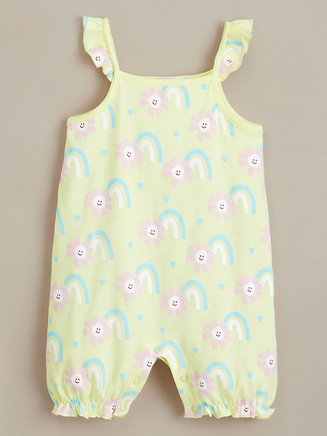 Hopscotch Happy Rainbow Cotton Romper