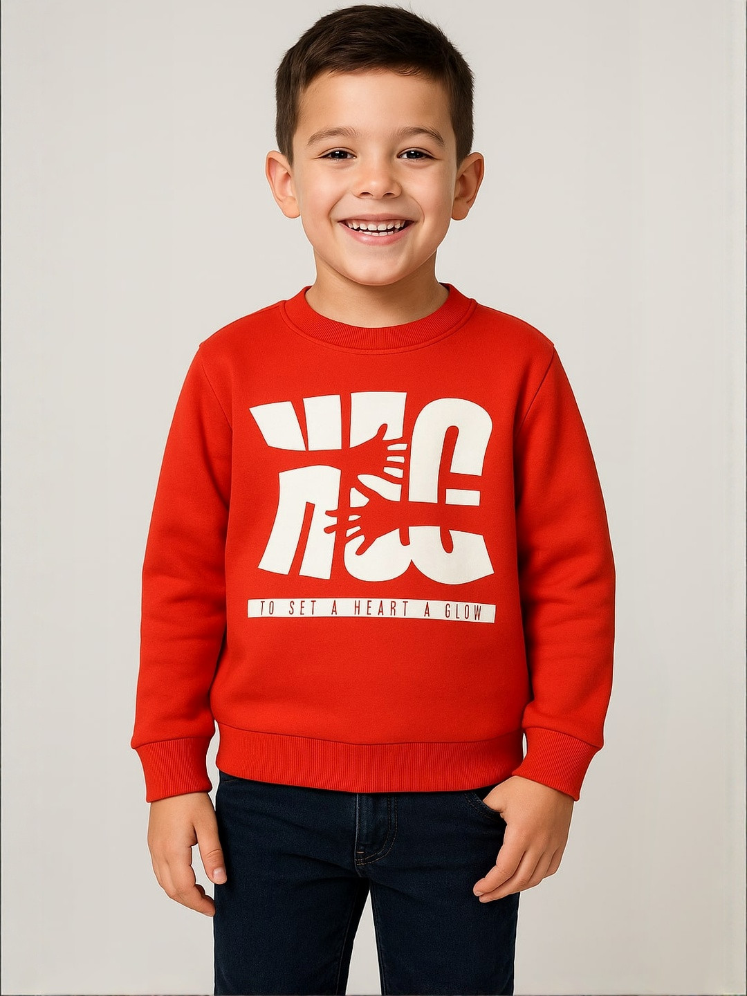 Moda Rapido  Red Sweatshirts