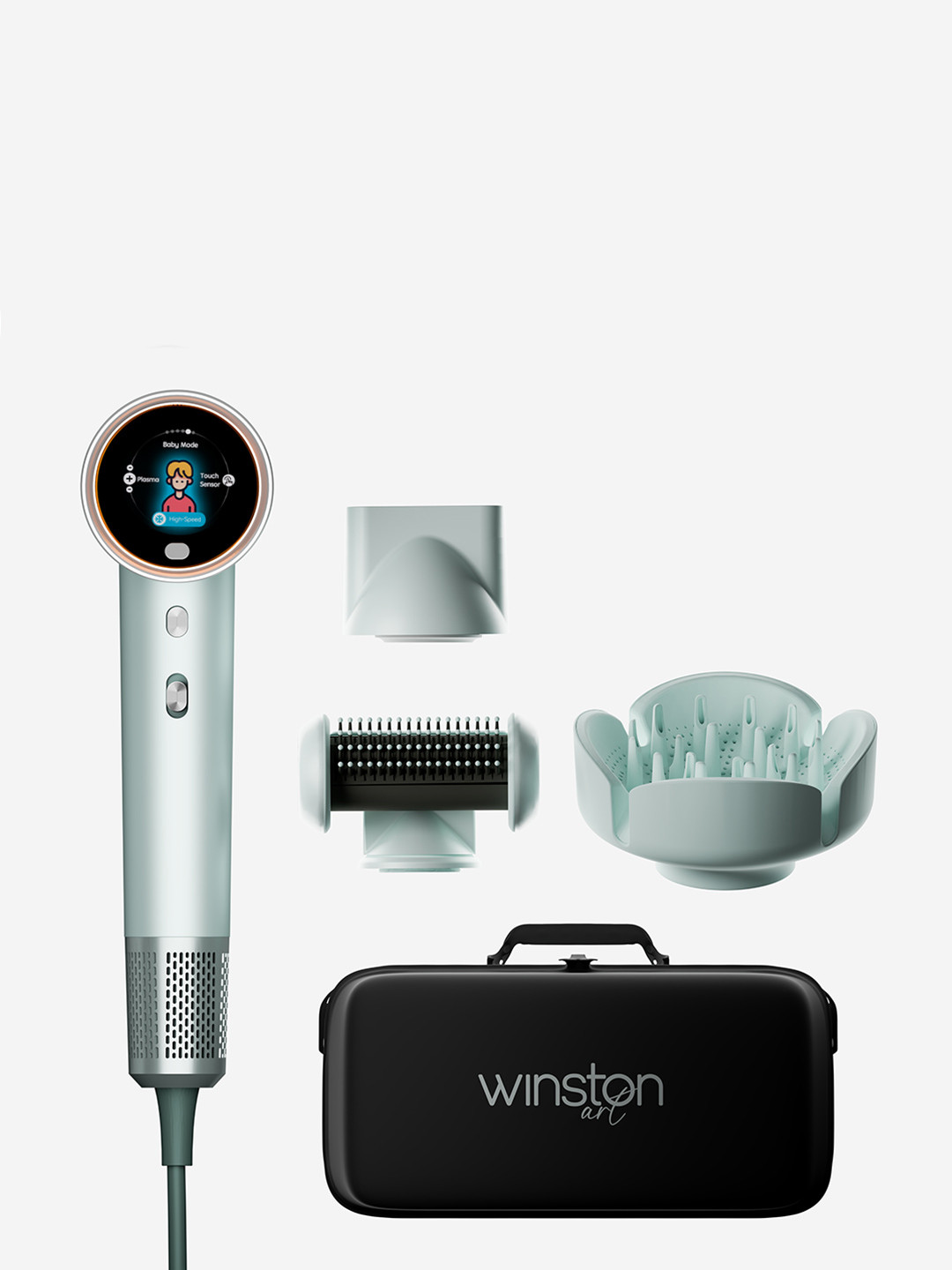 WINSTON Airizona High-Speed Ionic Hair Dryer With 3 Attachments