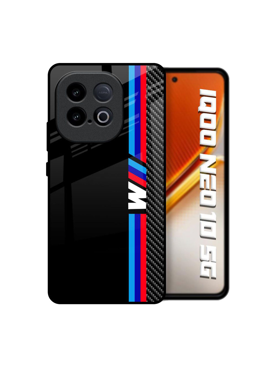 QRIOH Unisex iQOO Neo 10 5G Quirky Automotive Art Shockproof Glass Back Case