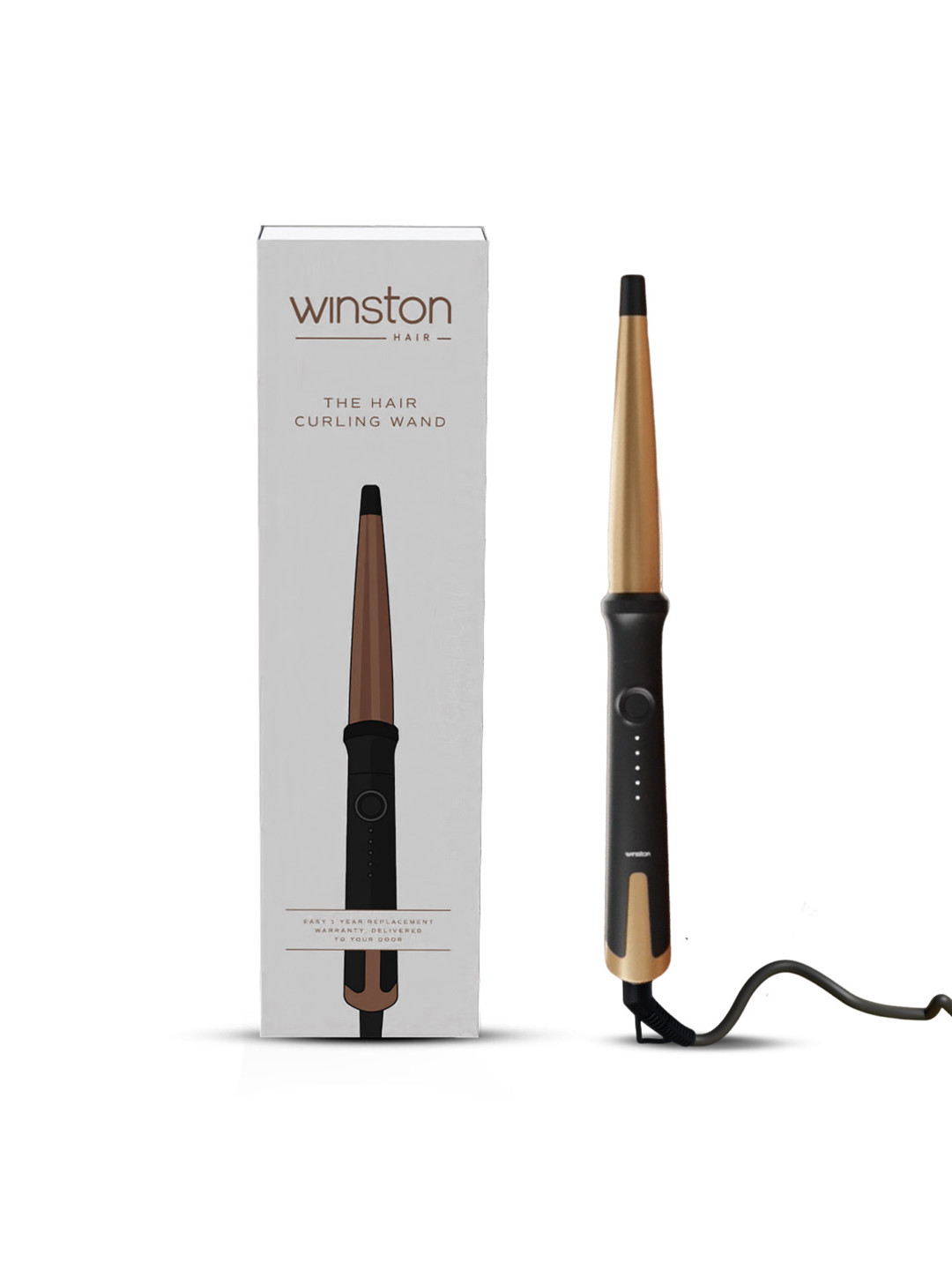 WINSTON Professional Hair Curling Wand - Grey