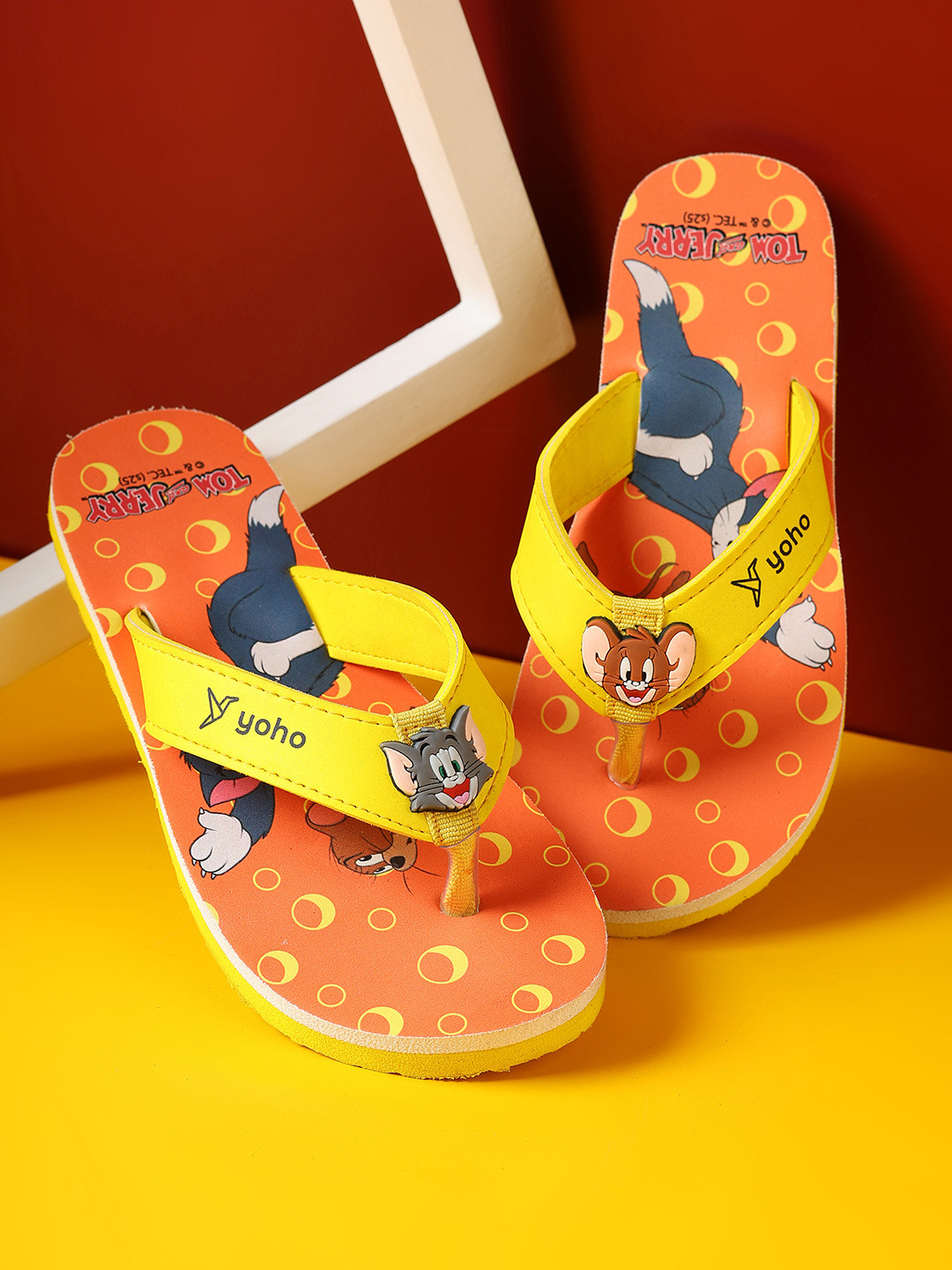 yoho Tom & Jerry Kids Printed Thong Flip-Flops