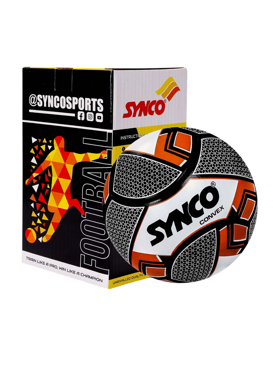 Synco Printed Pebble Machine Stitched Football