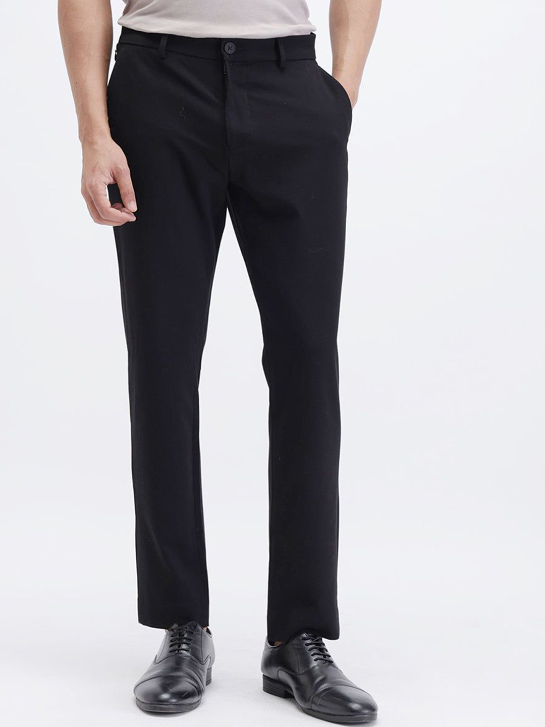 The Collection Toit Bean Men Cotton Tailored Slim Fit Chinos Trousers