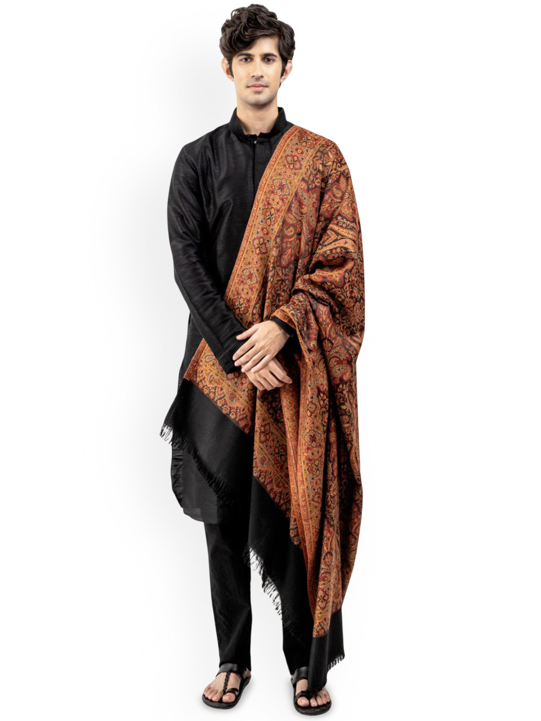 Naureen Paisley Woven Design Shawl