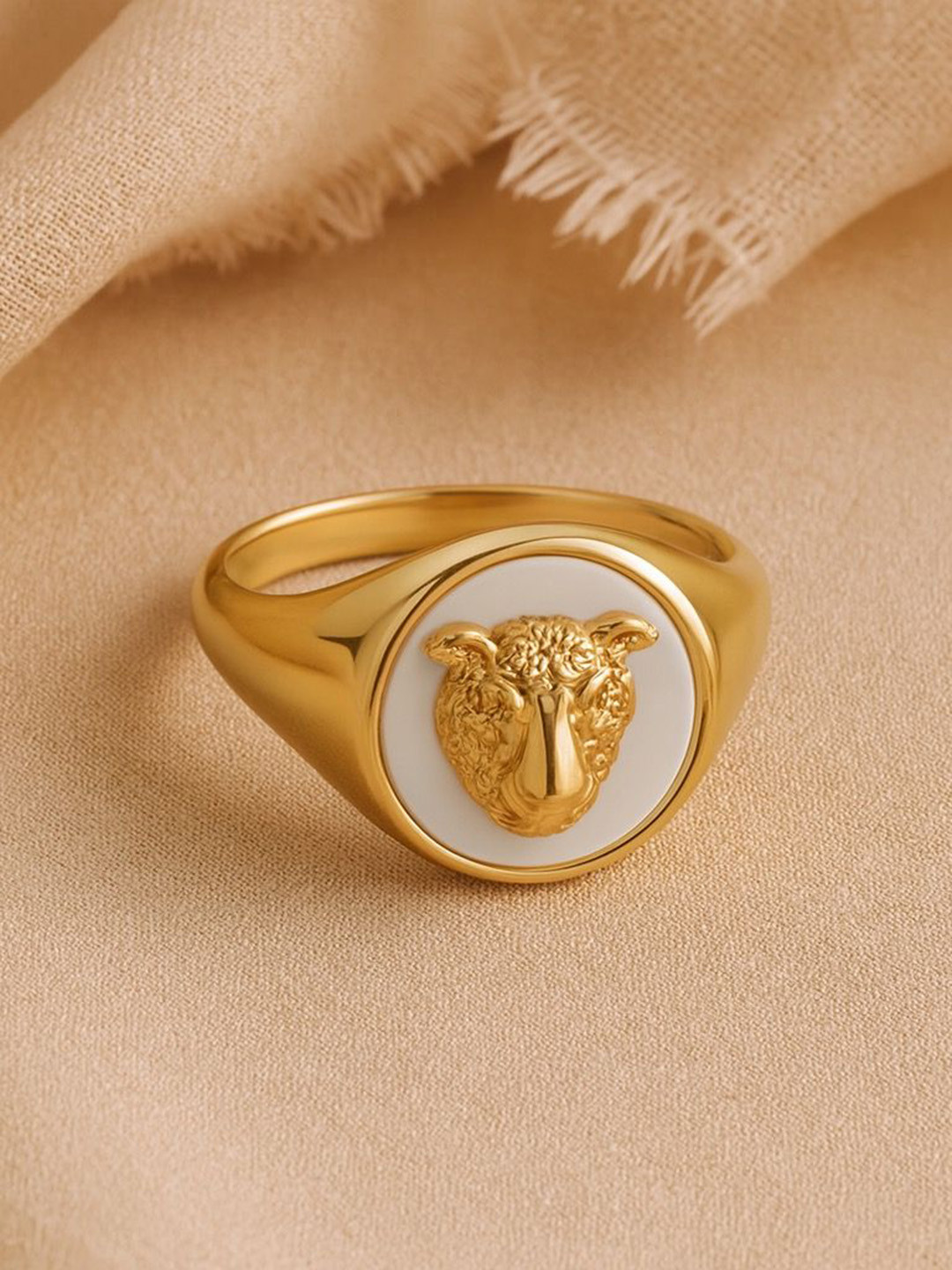 Anushka Jain Jewellery 925 Sterling Silver Tiger Shape Finger Ring