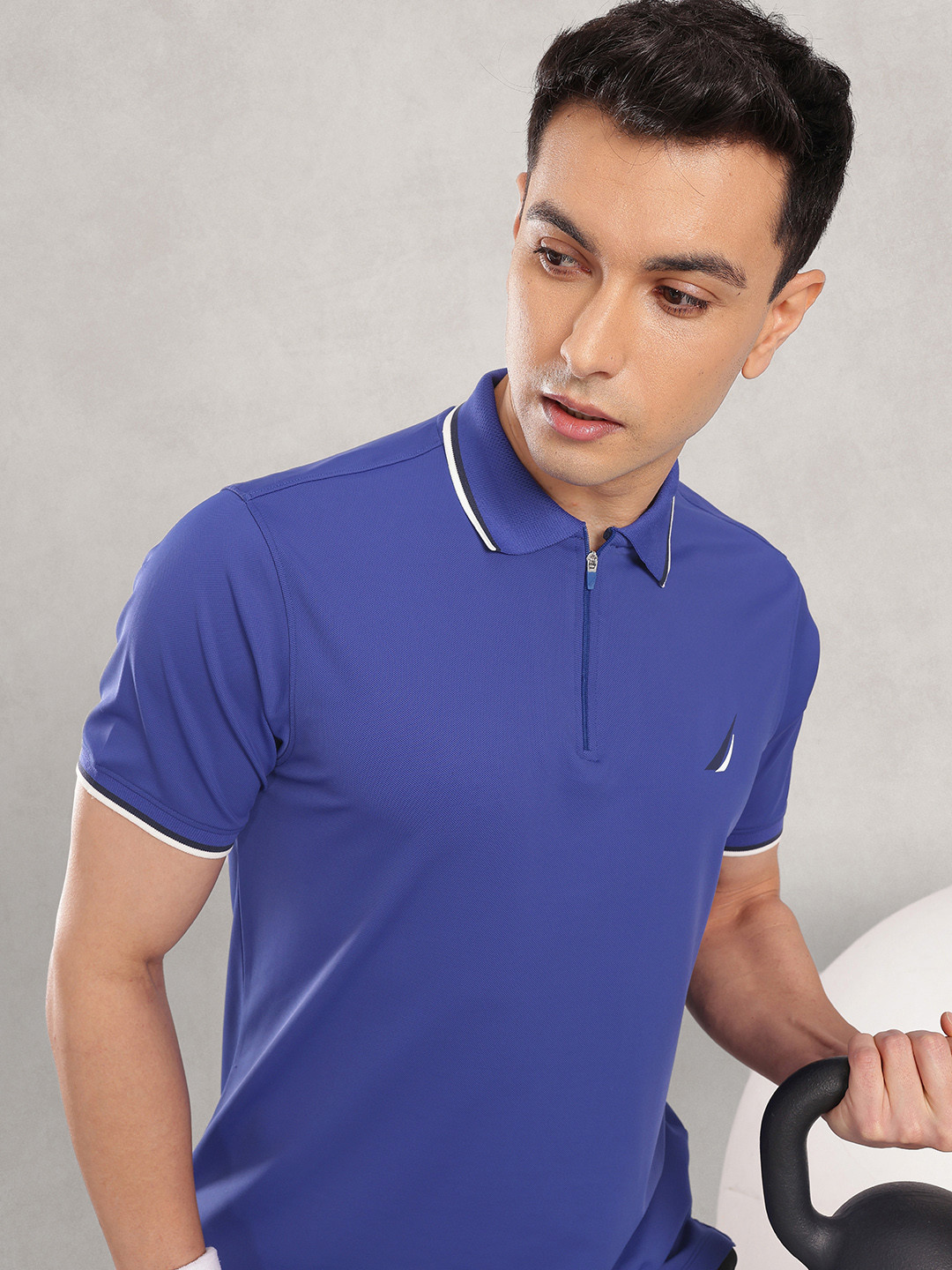 Nautica UV Protection Polo Collar Sports T-shirt