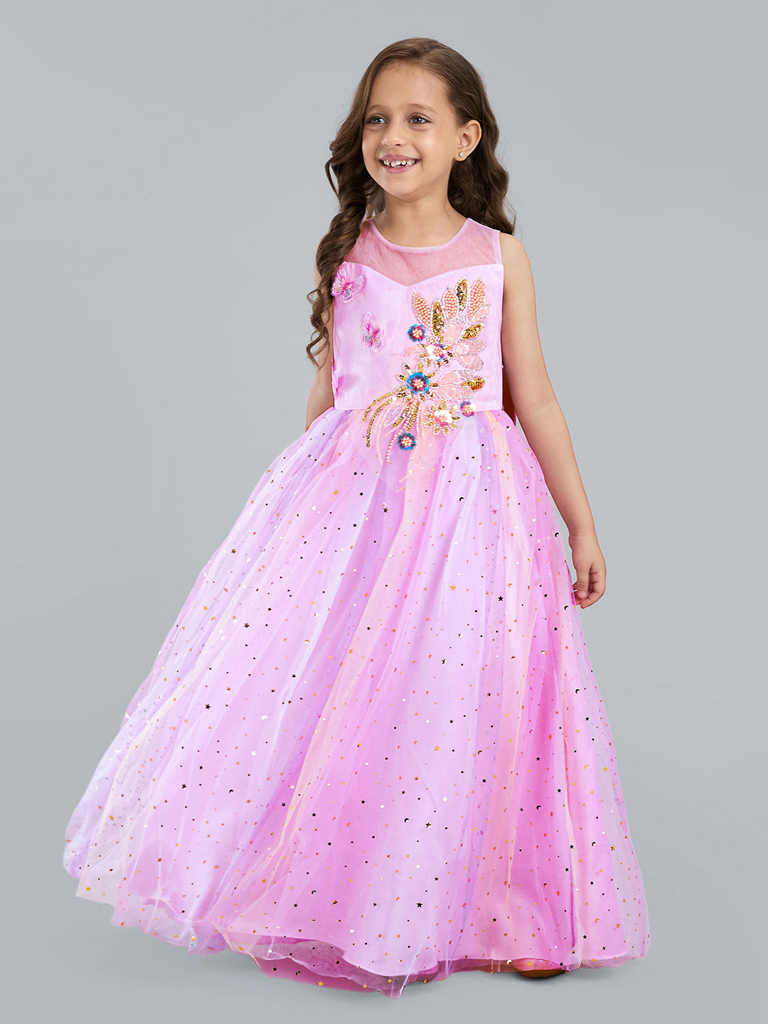 Hopscotch Girls BLENDED Balloon Bow Dress