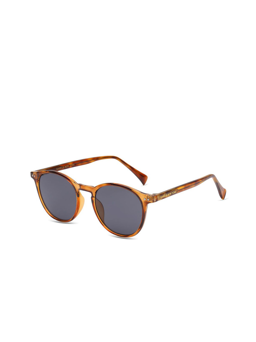 Saint G Unisex Round Sunglasses with Polarised and UV Protected SP/UN/313/AMBER