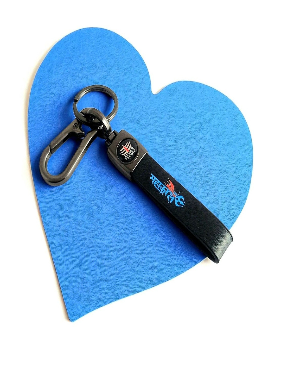 ADOREAL Blue Mahakal Om Namah Shivaye Keychain