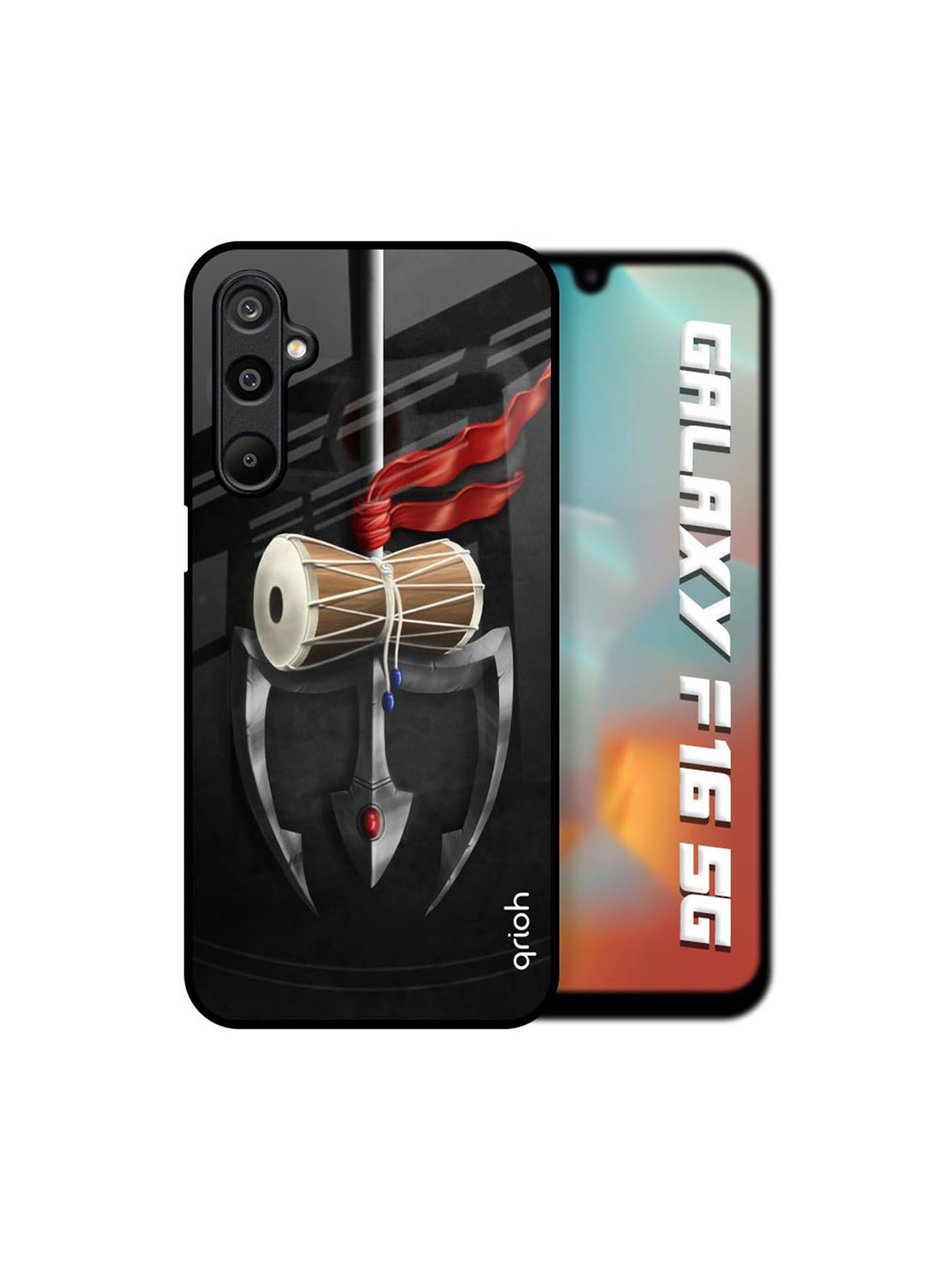 QRIOH Unisex Samsung Galaxy F16 5G Quirky Power Of Lord Shockproof Glass Back Case
