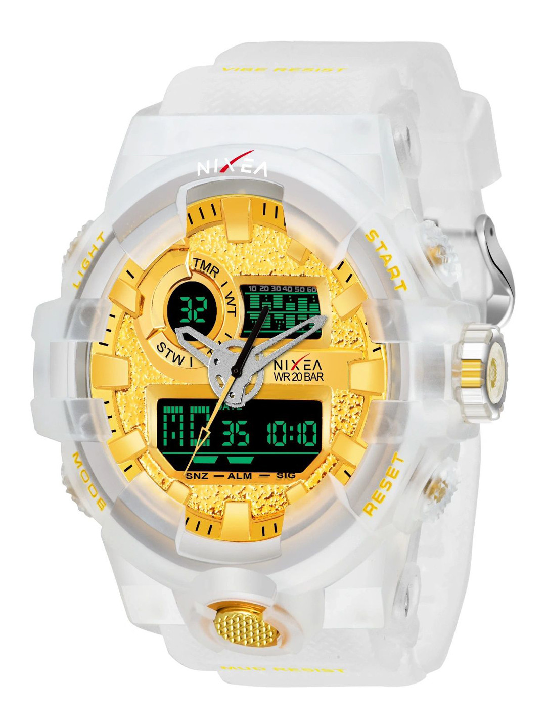 Nixea Men Analogue and Digital Watch NIXEA GOLDEN LK-1609