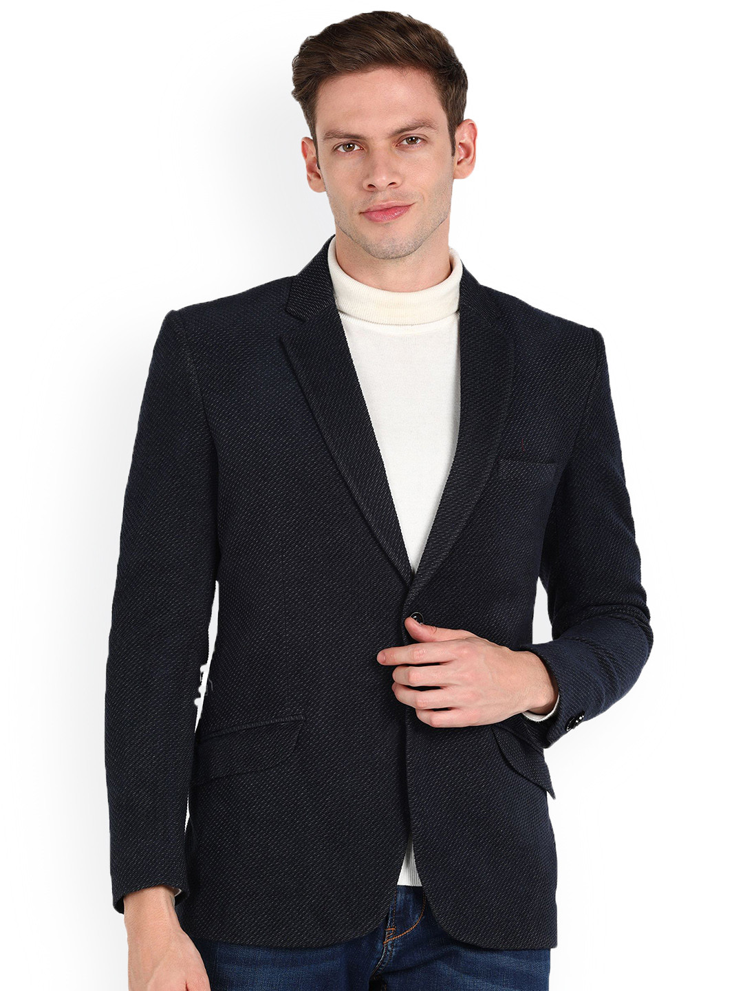 ESSENTIELE Notched Lapel Single Breasted Blazer