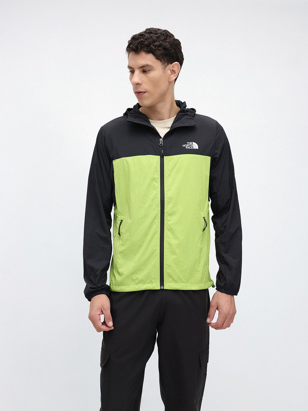 The North Face Colourblocked Windcheater Hooded Jacket