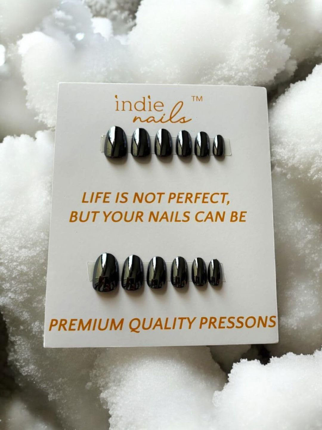 Indie Nails Set Of 15 Chrome Press-On Nails