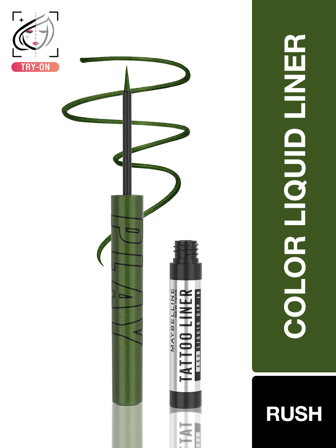 Maybelline New York Tattoo Play Metallic Liquid Eyeliner 2.1ml - Rush