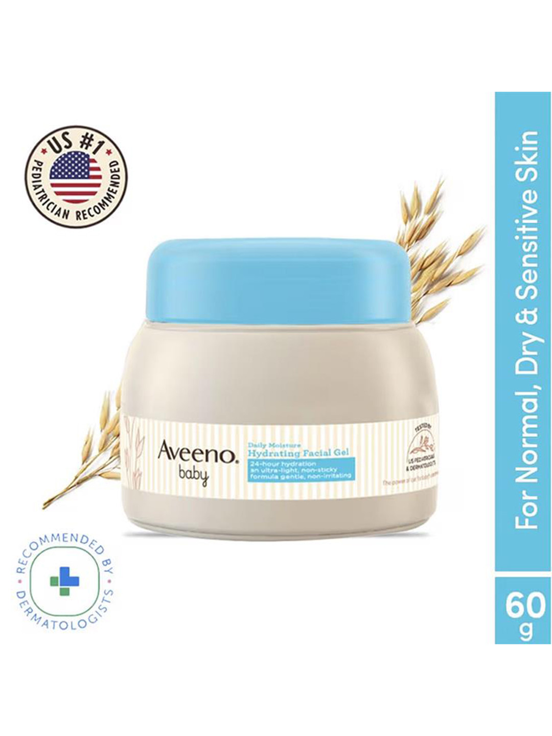 Aveeno Baby Daily Moisture Hydrating Facial Gel with Natural Oat Extract - 60 g