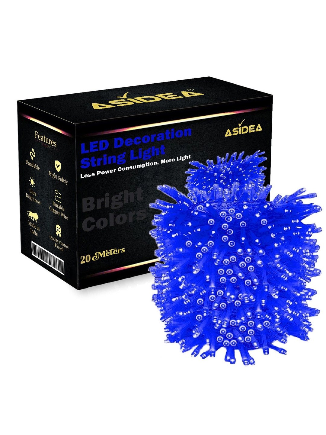 ASIDEA  Blue 20 Meter String Light
