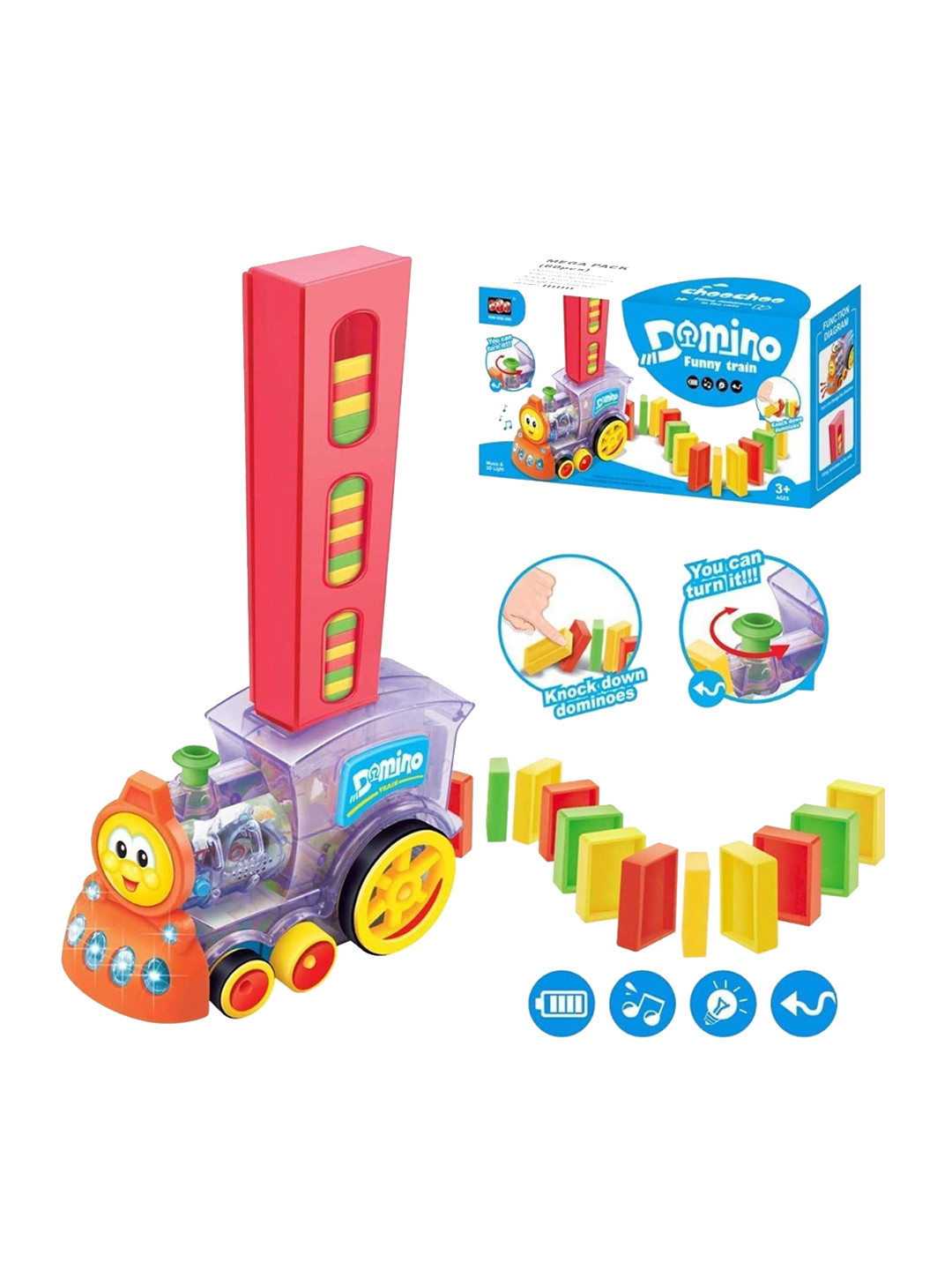 YK X Kids Mandi Set Of 60 Pieces Mandi Domino Train