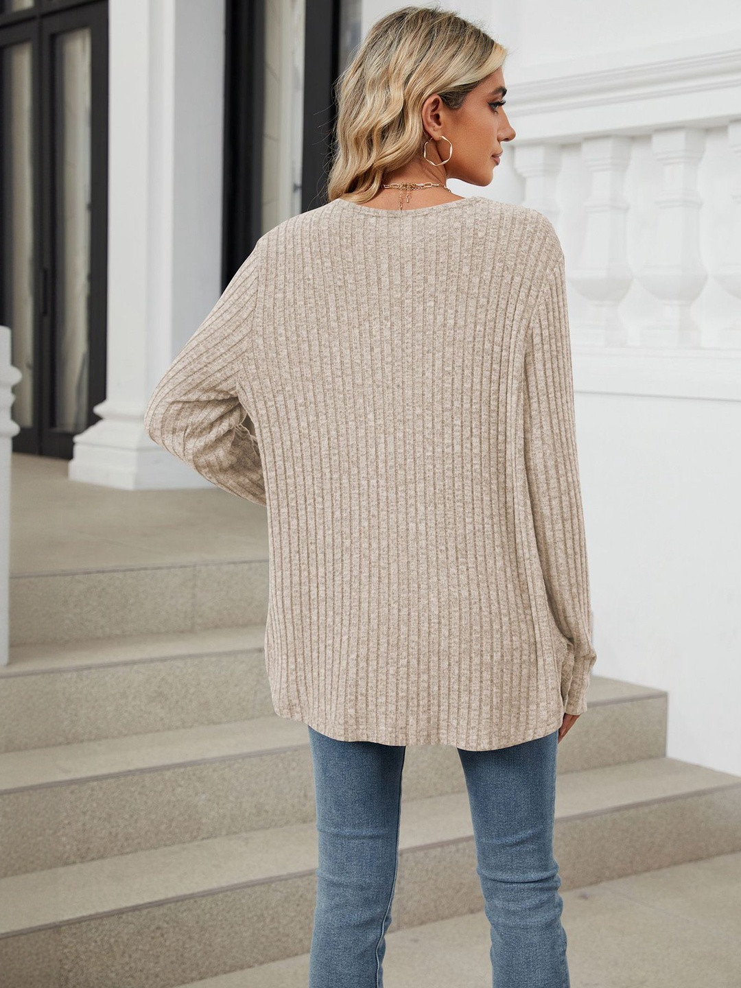 HERE&NOW Women Khaki Sweaters