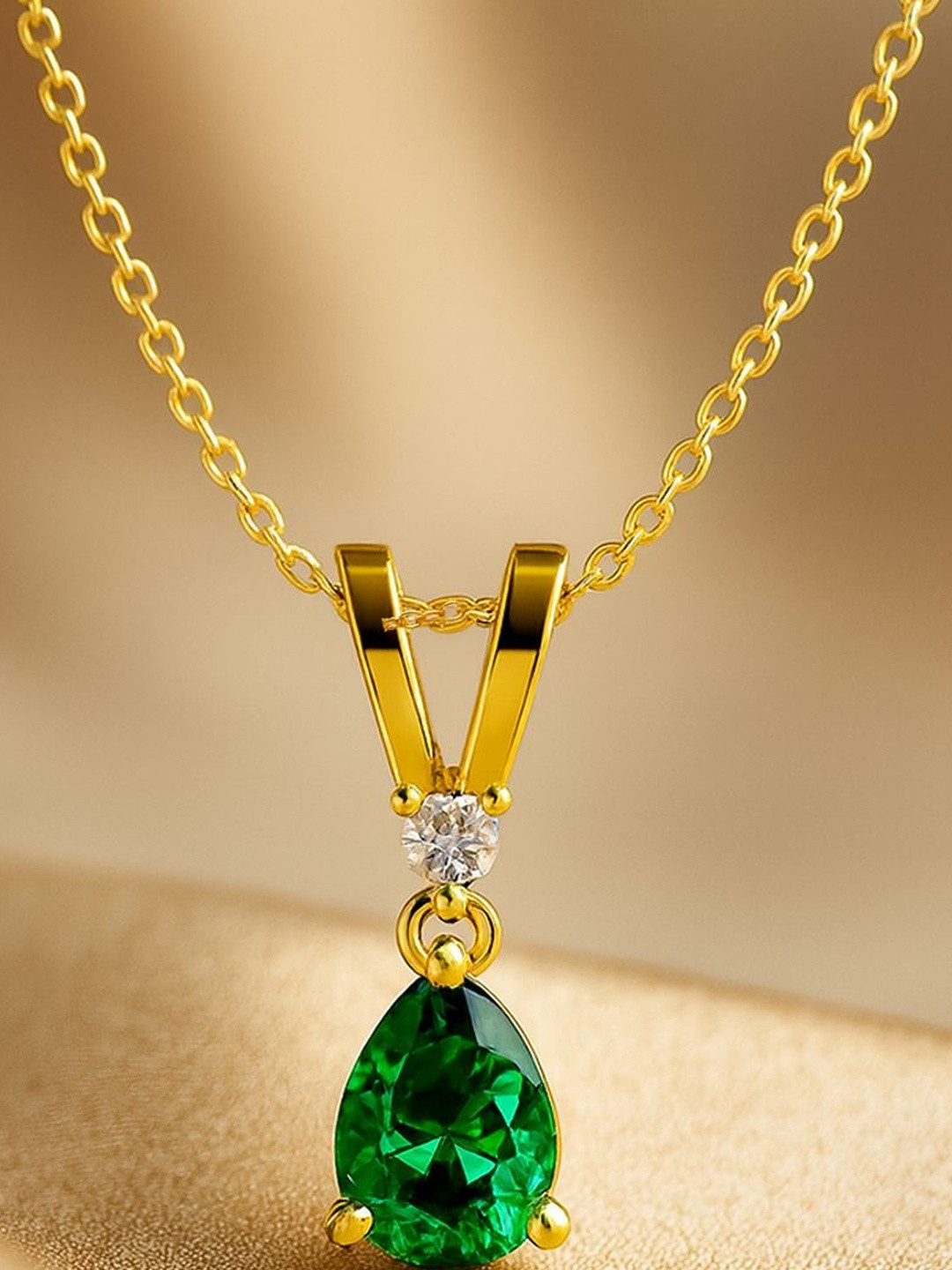 MISS HIGHNESS 24K Gold-Plated Oval Pendants with Chains