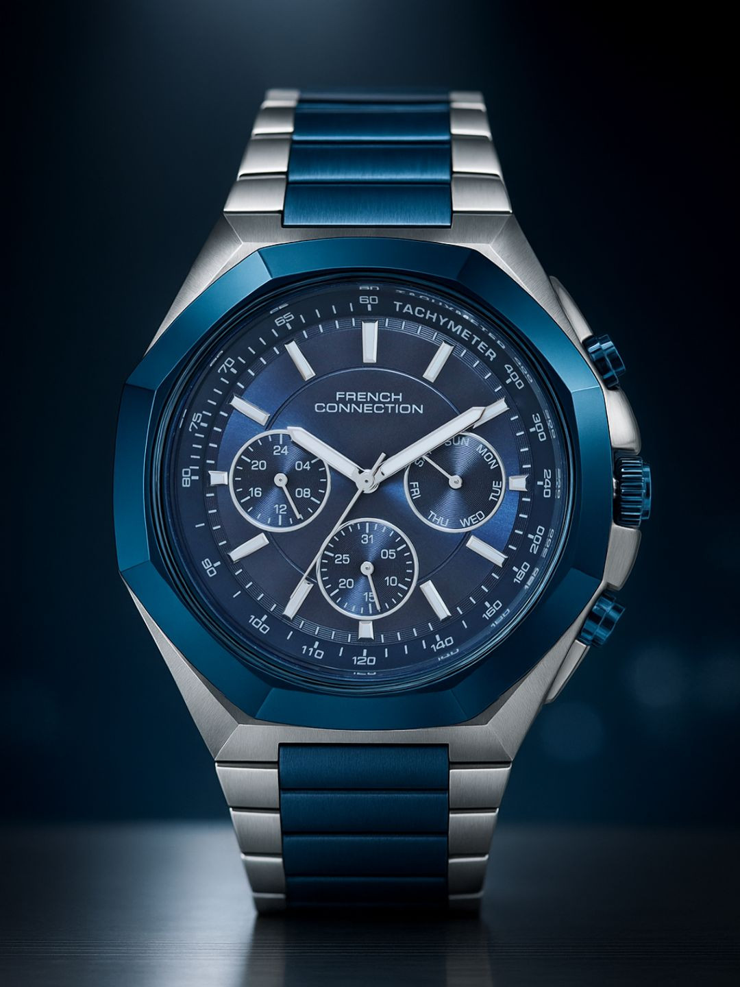 French Connection Stainless Steel Bracelet Style Straps Analogue  Watch FCH20USM