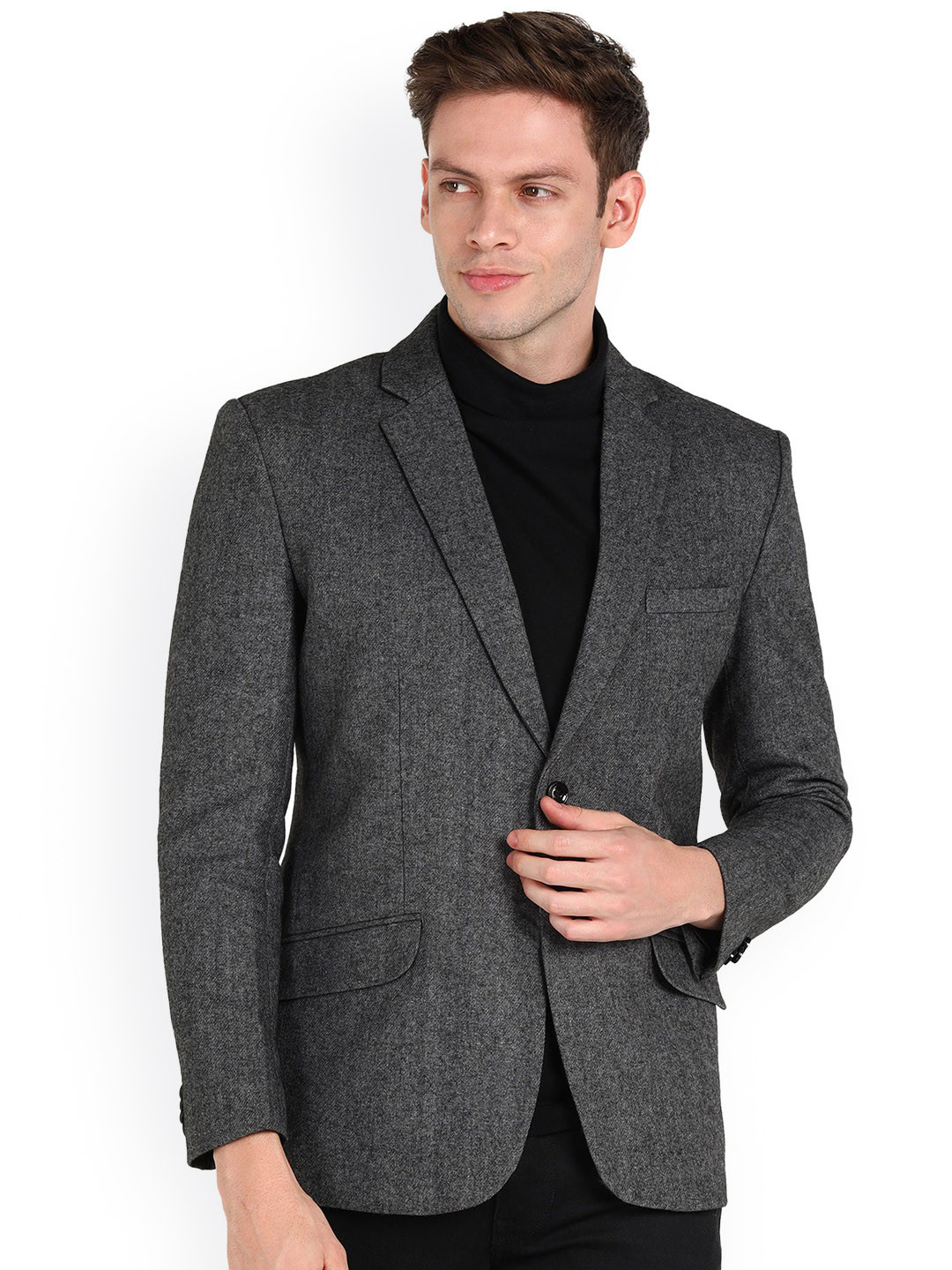 ESSENTIELE Notched Lapel Single Breasted Blazer