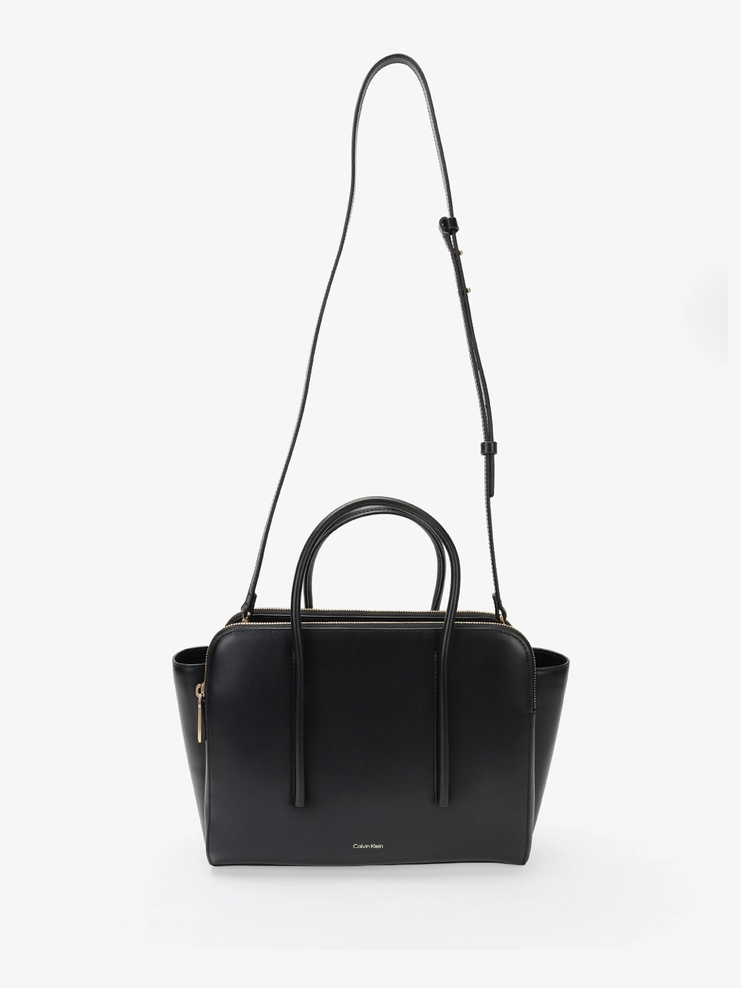 Calvin Klein Leather Oversized Swagger Handheld Bag