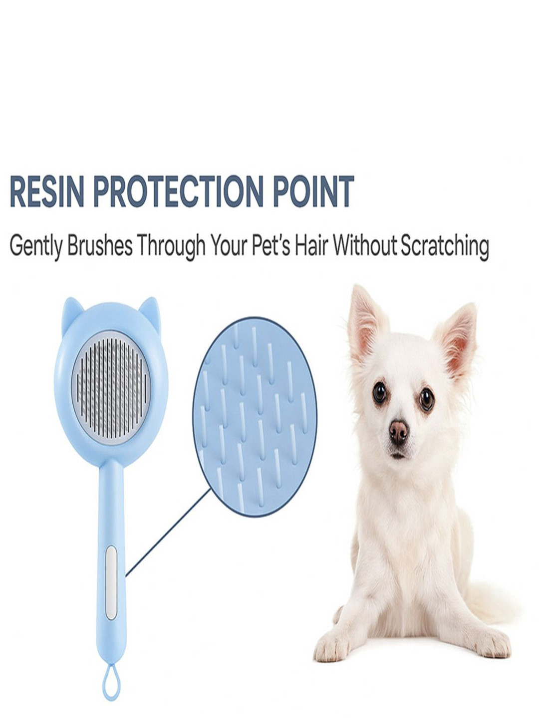 Petbabas Self-Cleaning Pet Grooming & Deshedding Brush
