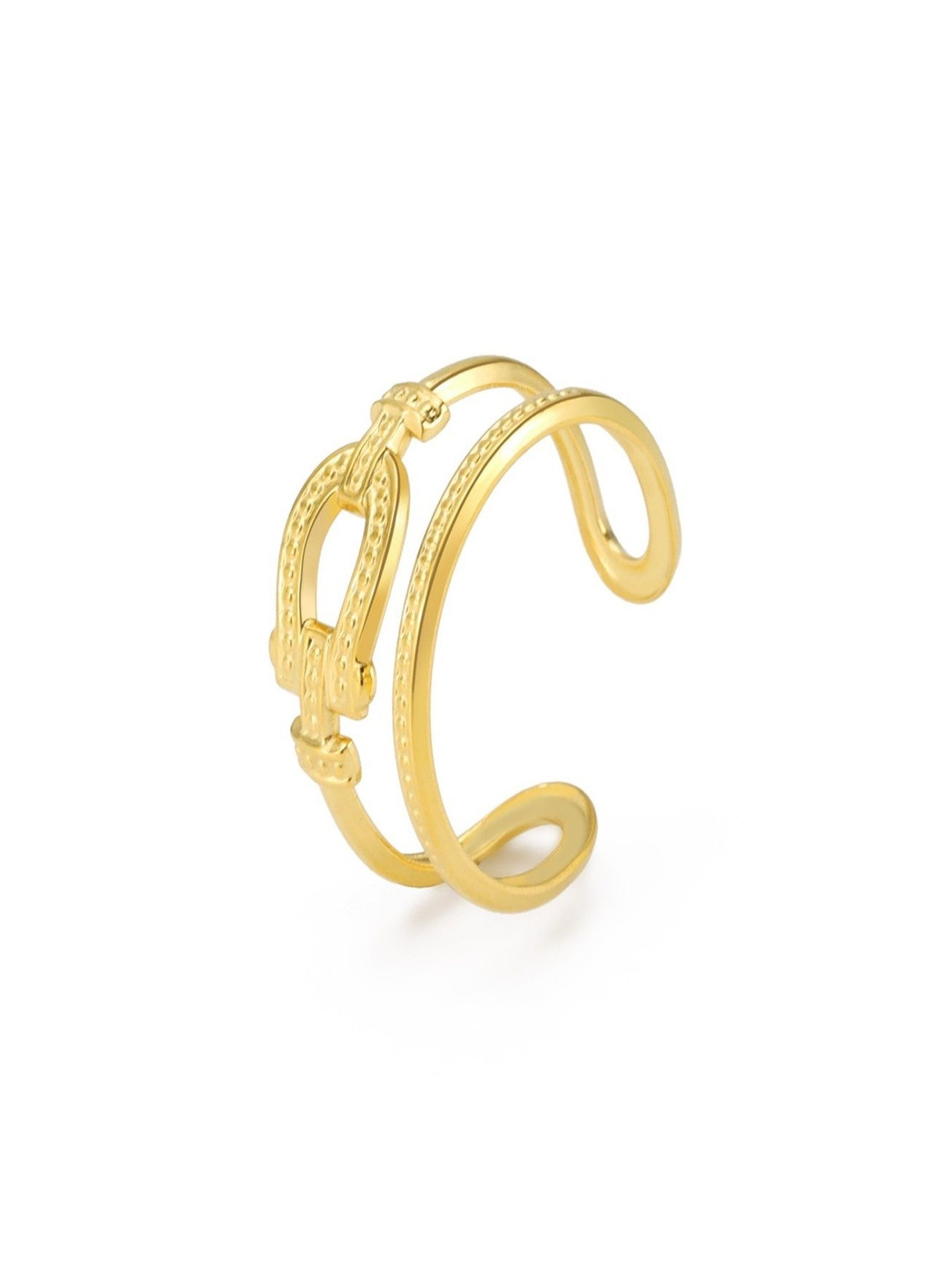 SAPRAA TRENDS Women Anti Tarnish Gold Plated Adjustable Rings