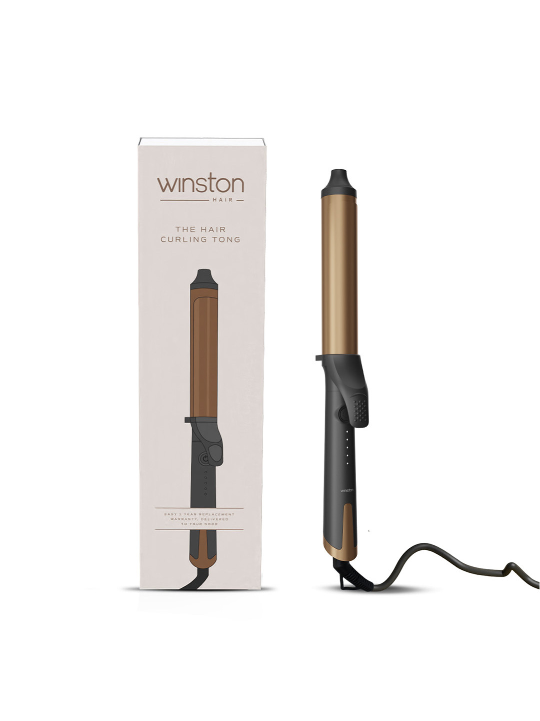 WINSTON Hair Curling Tong For Styling - Grey