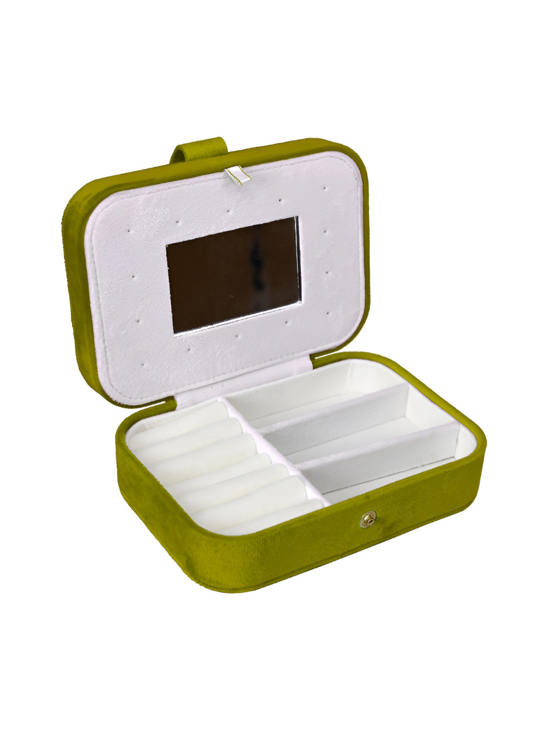 Cortina Olive Green Portable Storage Jewellery Organiser