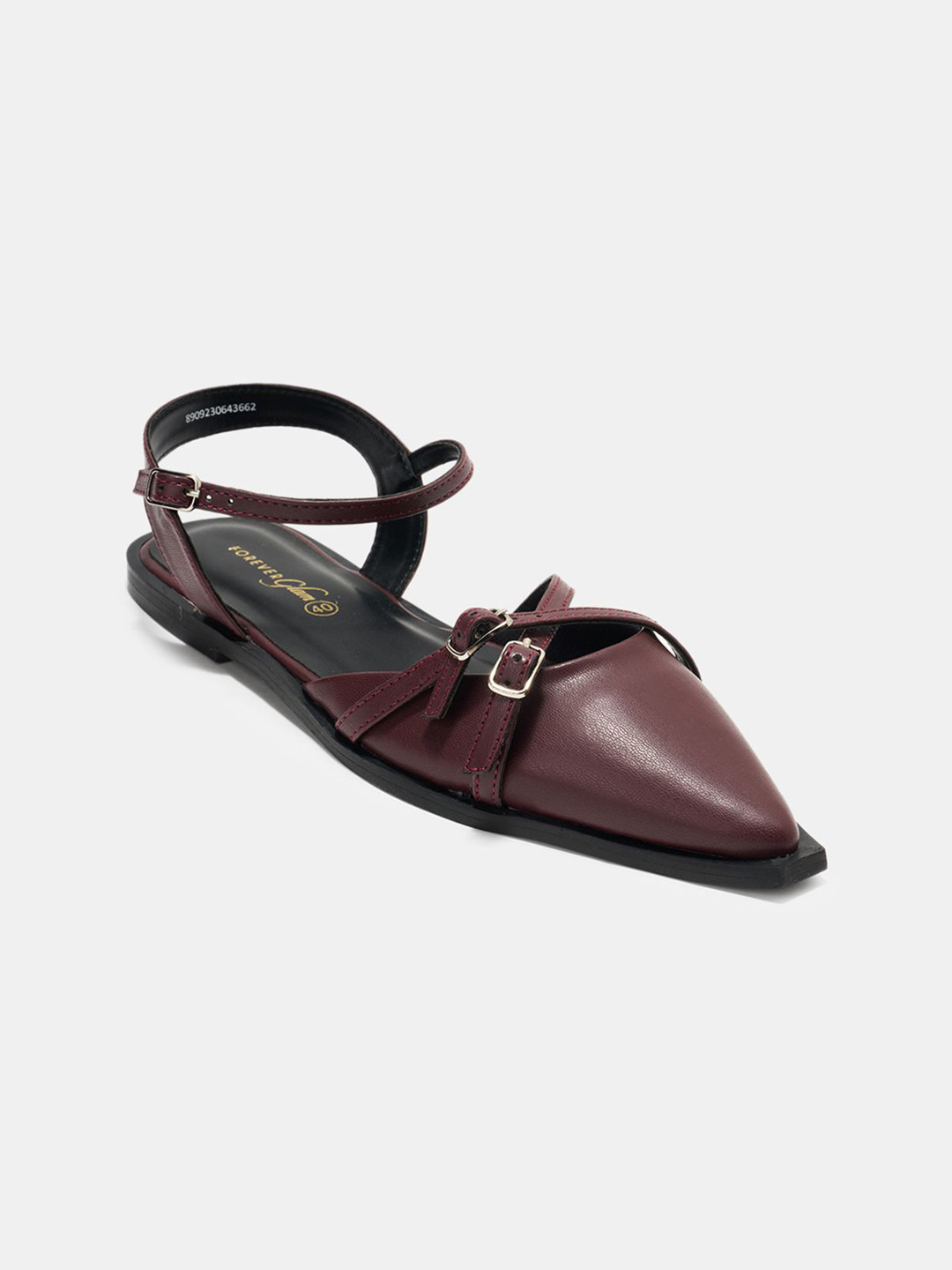 Forever Glam by Pantaloons Women Pointed Toe Flats With Buckles