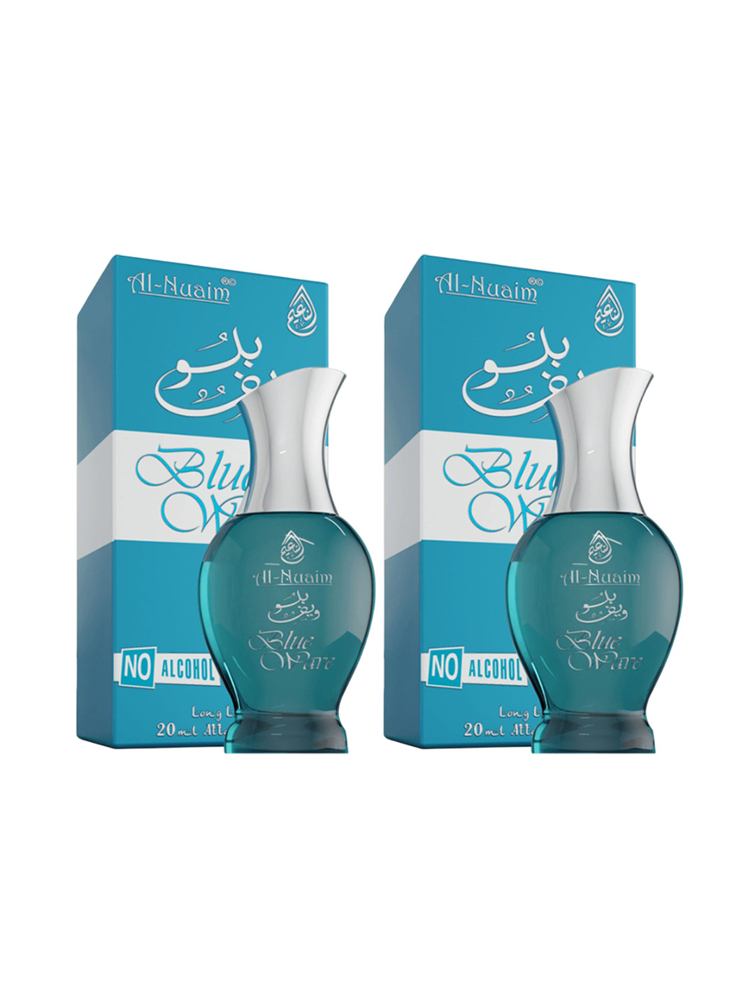 Al-Nuaim Set Of 2 Blue Wave Alcohol Free Roll On Attar - 20ml Each