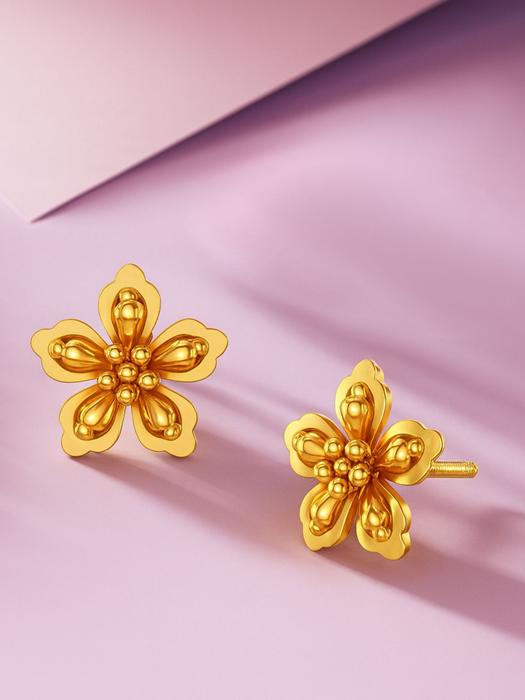 KISNA DIAMOND AND GOLD JEWELLERY Florentia 14KT Gold Earring -2.59 g