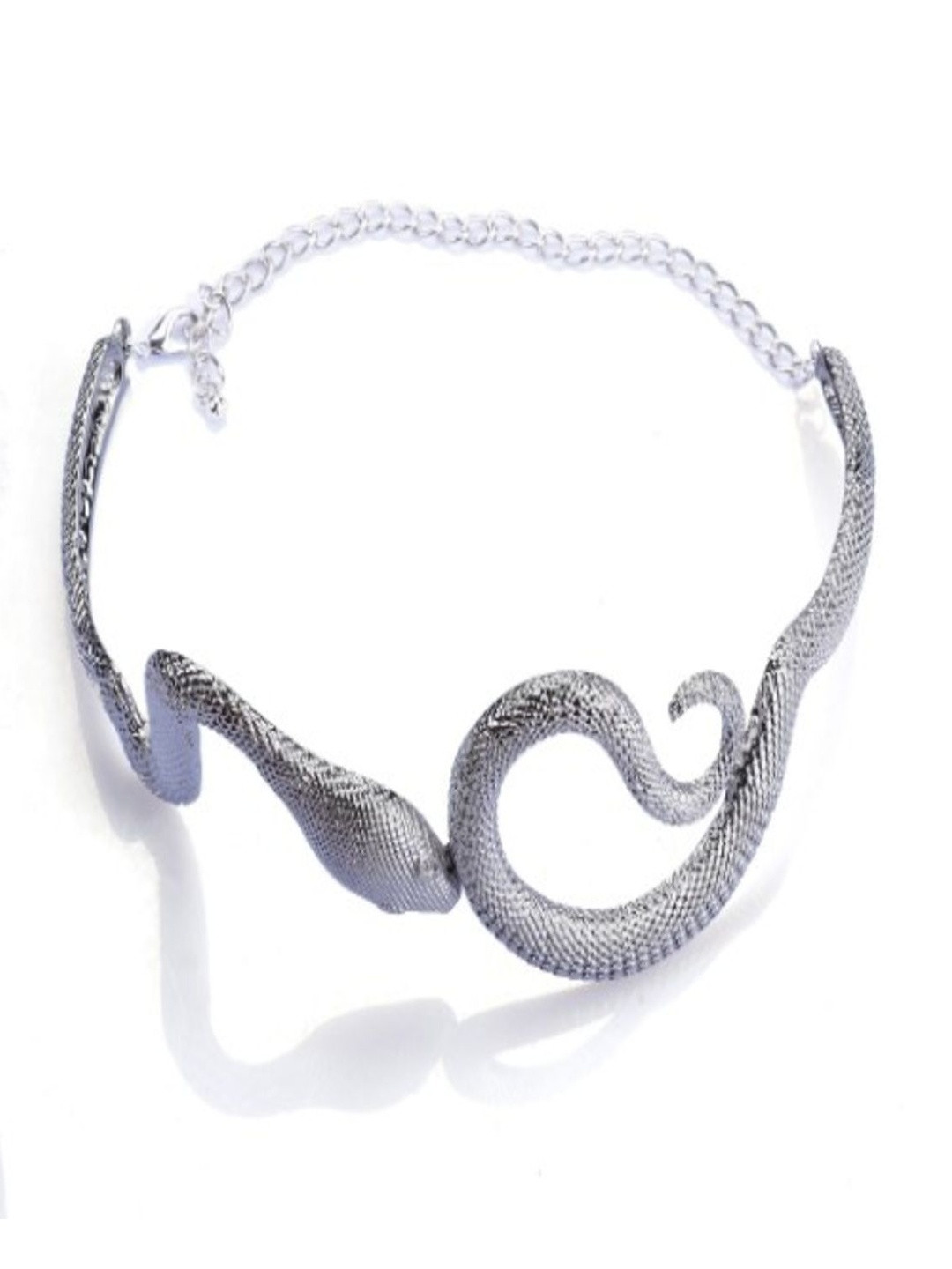 SAPRAA TRENDS Women Copper Silver-Plated Choker Necklace