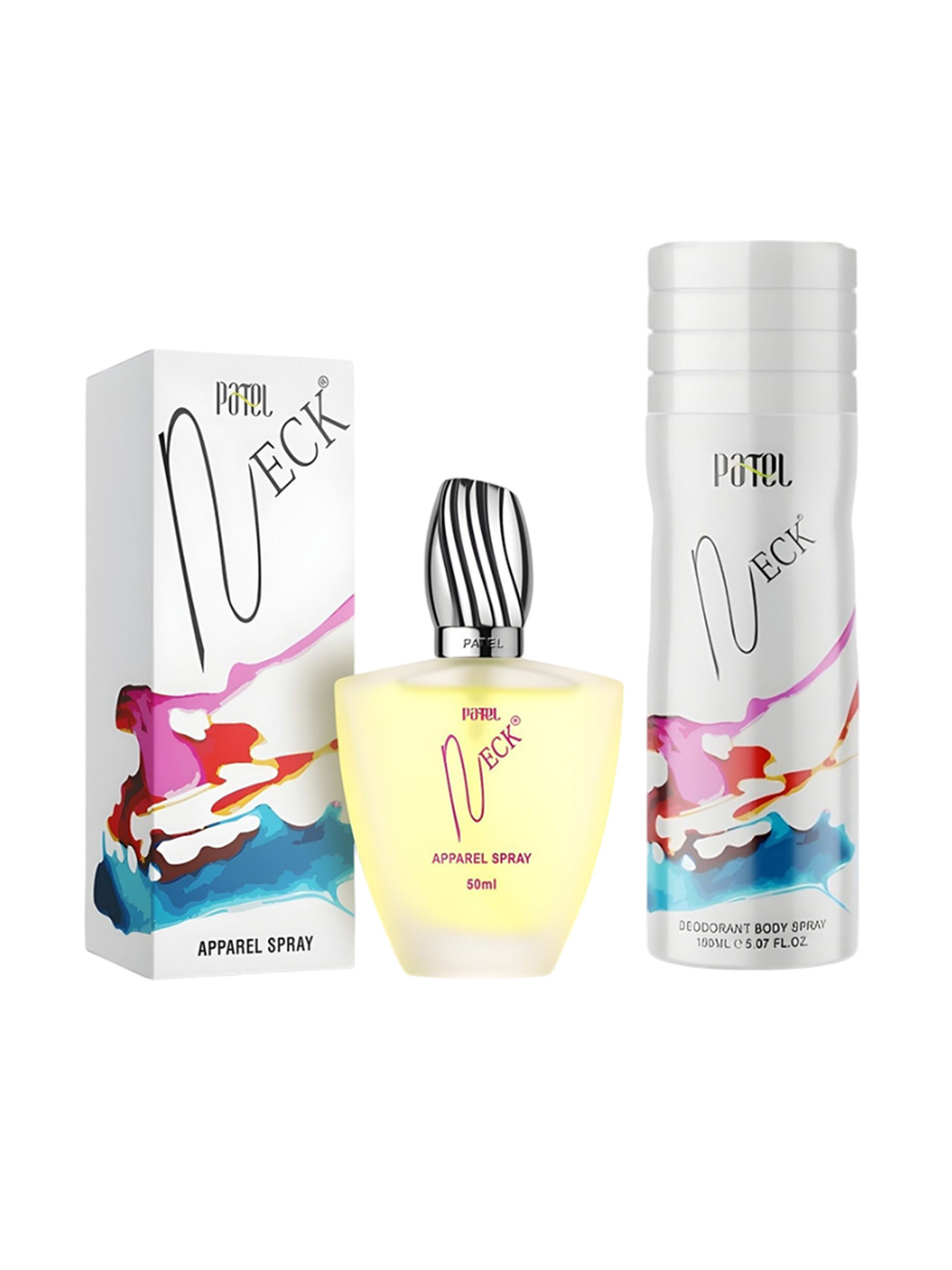 Patel Set Of 2 Neck Perfume - 50 ml & Neck Long Lasting Body Spray - 100 ml