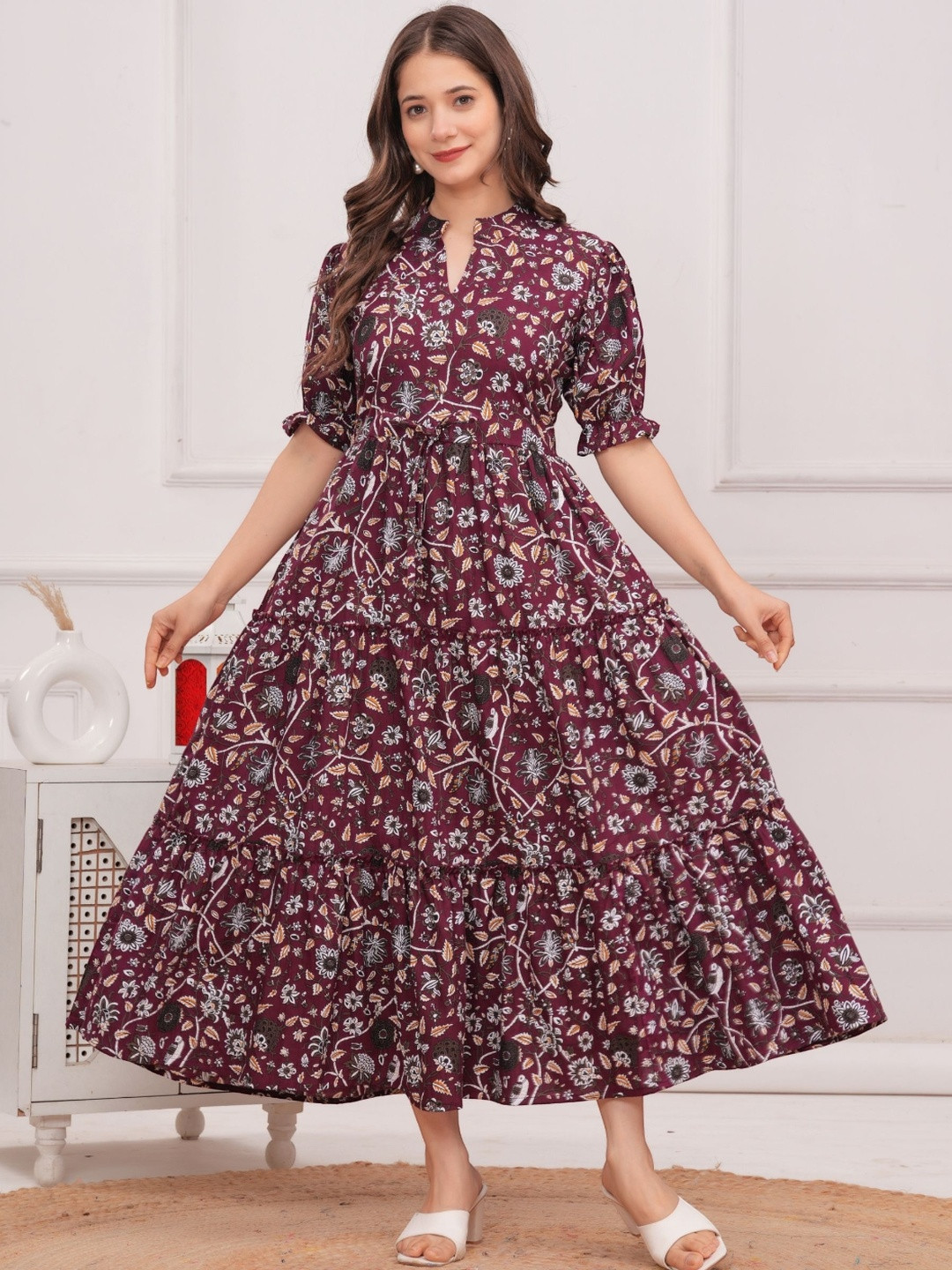 HERE&NOW Women Maroon Dresses