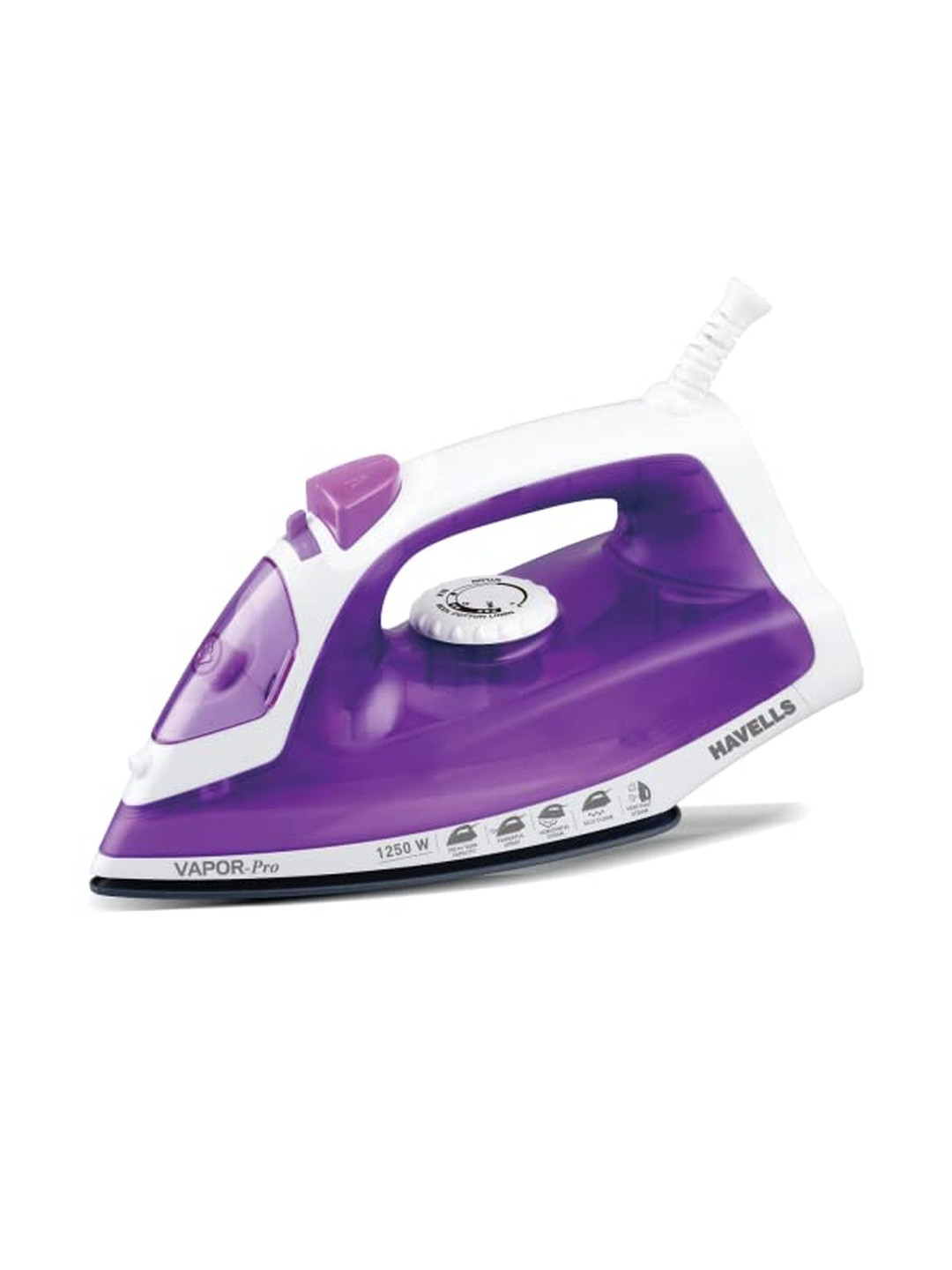 Havells Purple & White Spray & Steam Burst Setting Plastic Body Material Steam Iron Box