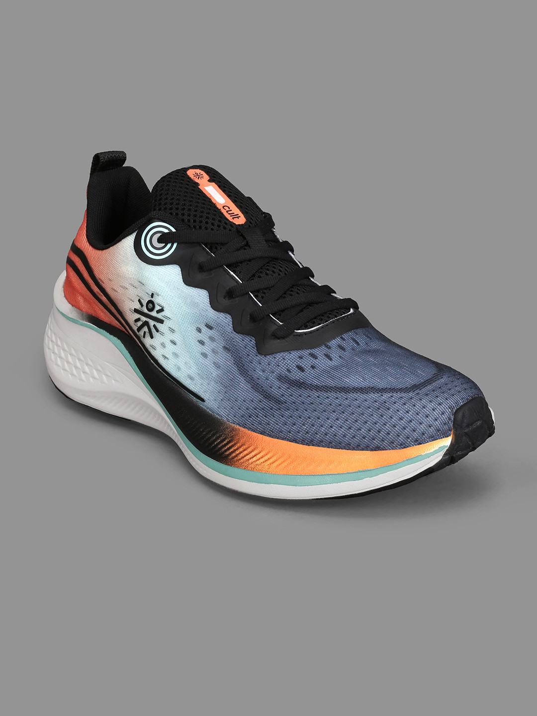 CULT Men Dynex Running Shoes - Black/Orange