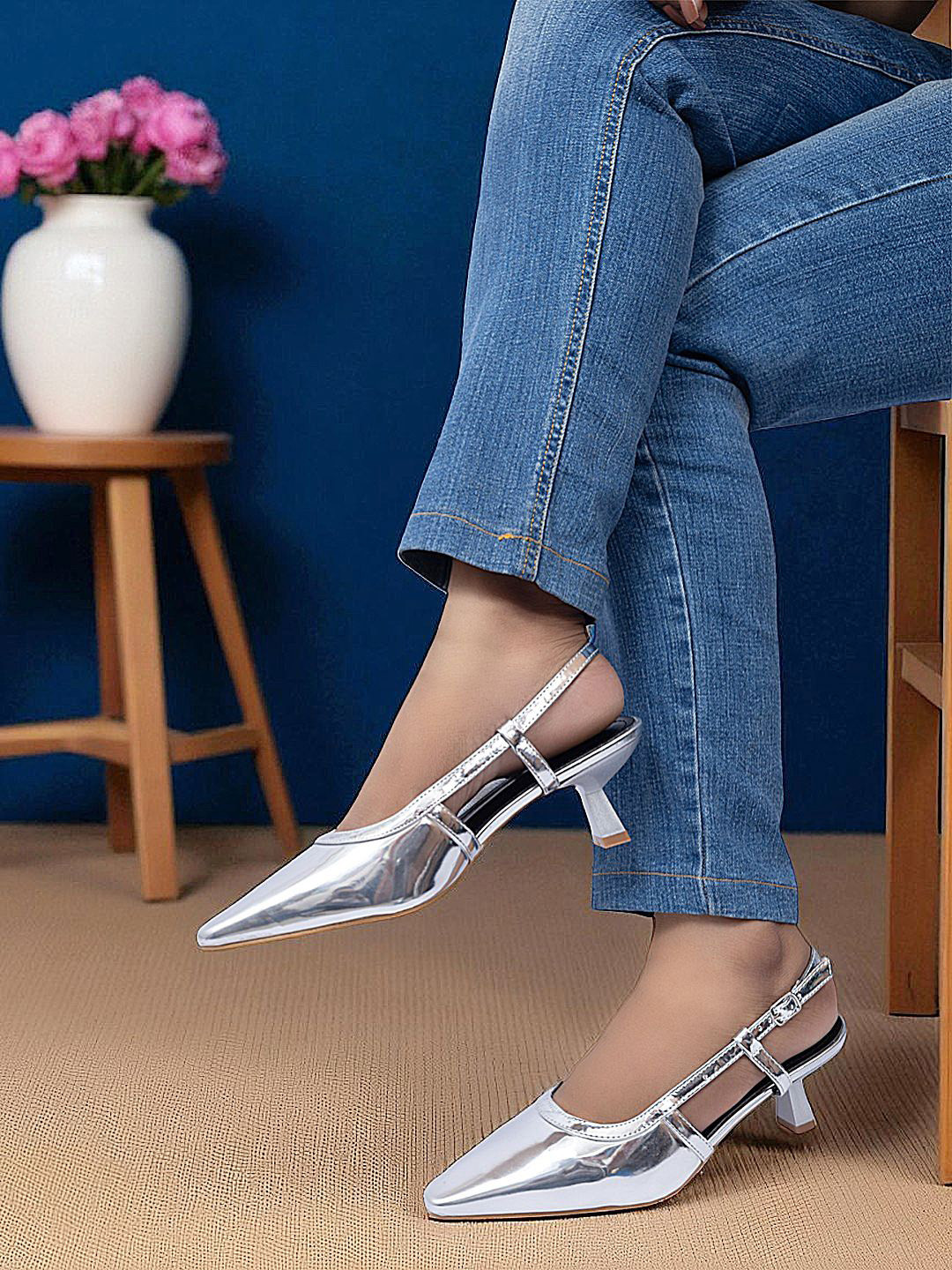 Truffle Collection Kitten Sandals with Bows