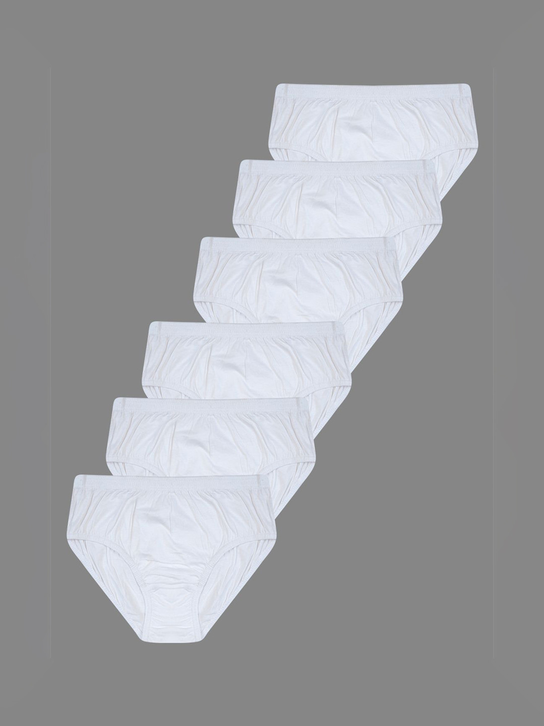 YELLOWDELIGHT Pack Of 6 Cotton Hipster Briefs YD 81800 Breeze (w) white panties XS-6P