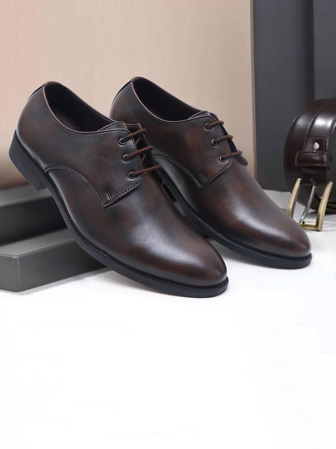 ALCAZO Men Formal Derbys