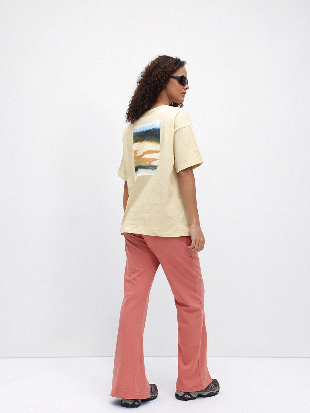 The North Face Photographic Printed Drop-Shoulder Sleeves Pure Cotton Oversized T-shirt