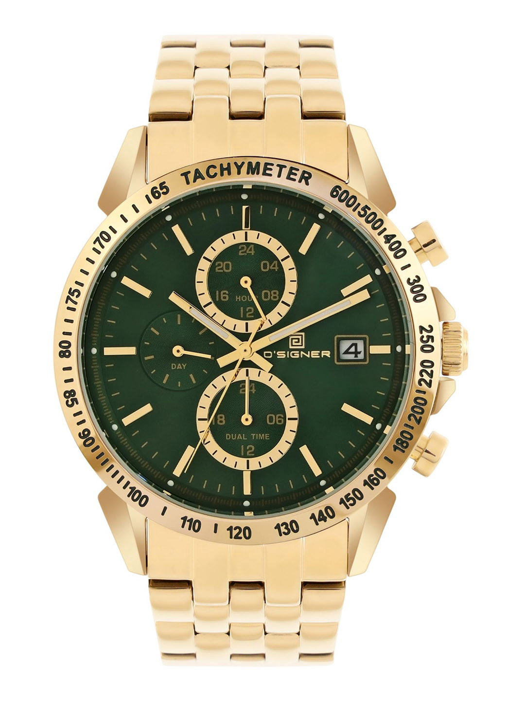 D'SIGNER Men Bracelet Style Dual Time Analogue Watch 200GM.16G