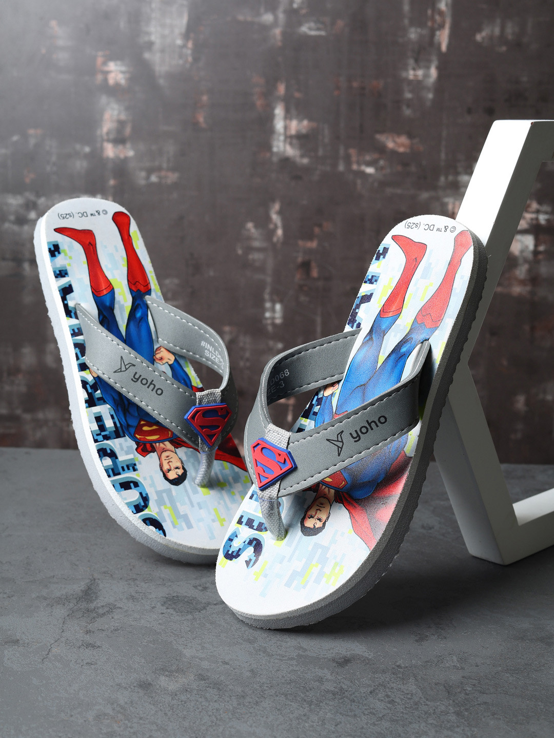 yoho Kids Superman Thong Flip-Flops
