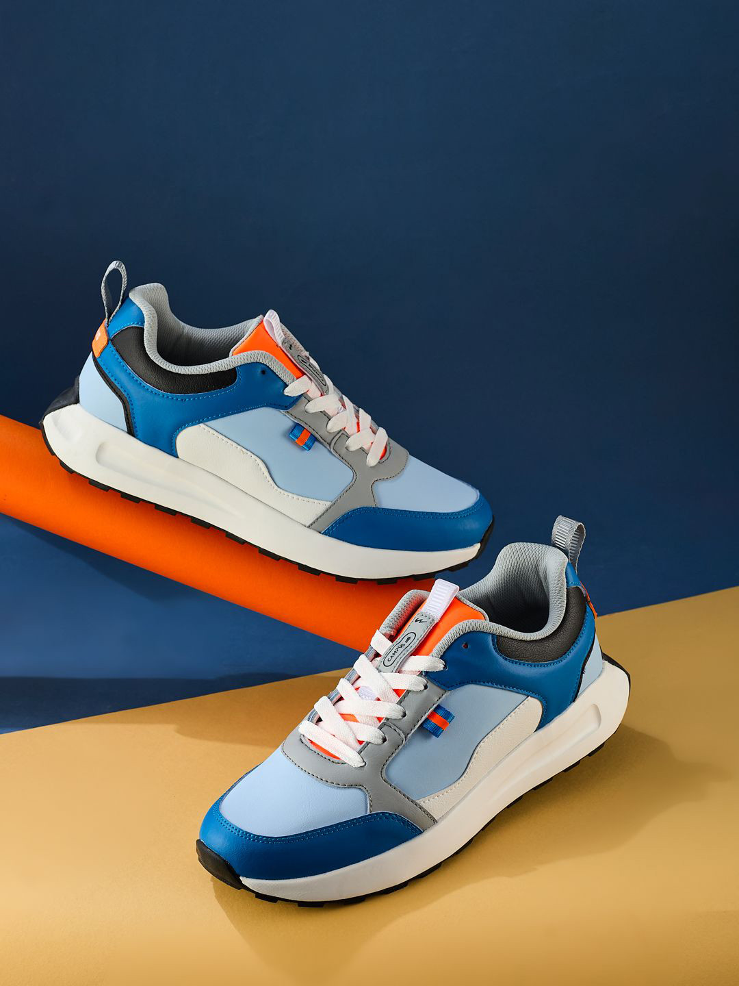 Campus PASSO Men Colourblocked Lace-Up Sneakers