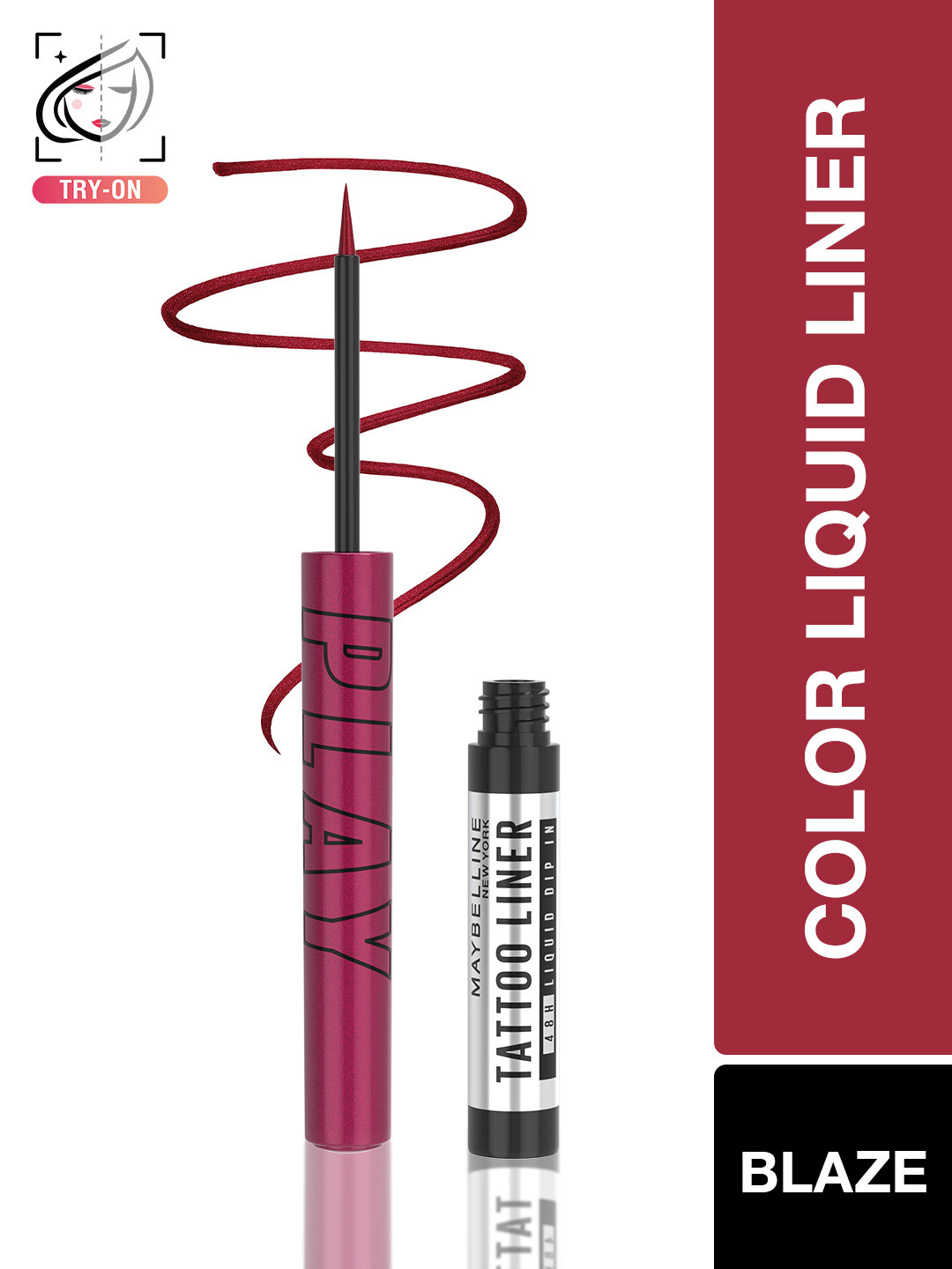 Maybelline New York Tattoo Play Metallic Liquid Eyeliner 2.1ml - Blaze